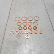 Набор медных шайб для ремонта топливной системы МТЗ-80, ЮМЗ-6, СМД (20 шт)