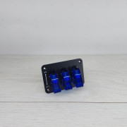 3-позиционный переключатель 12 В с подсветкой и крышкой. 3-контактный переключатель SPST.
