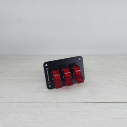 3-позиционный переключатель 12 В с подсветкой и крышкой. 3-контактный переключатель SPST.