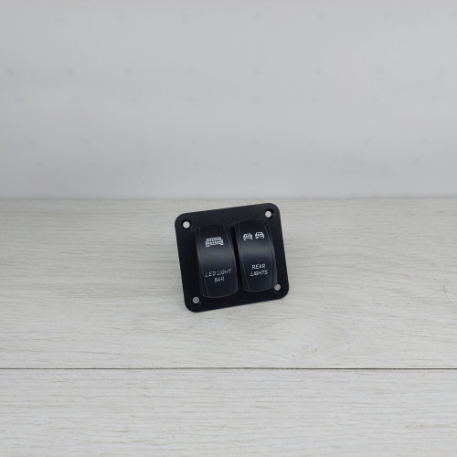 Панель переключателей на 2 клавиши с подсветкой