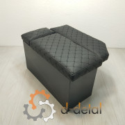 Сидение пассажирское МТЗ с накладкой на крыло (черный ромб, черная нить)