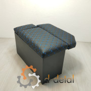  Сидение пассажирское МТЗ с накладкой на крыло (черный ромб, синяя нить)