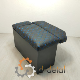  Сидение пассажирское МТЗ с накладкой на крыло (черный ромб, синяя нить)