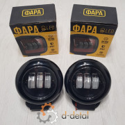 Фара LED круглая 30W black