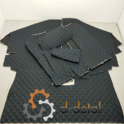  Шумоизоляция кабины ЮМЗ-6 КЛ ручник на полу (1985-1992) черный ромб синяя нить