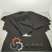 Шумоизоляция кабины ЮМЗ-6 КЛ ручник на полу (1985-1992) черный ромб красная нить