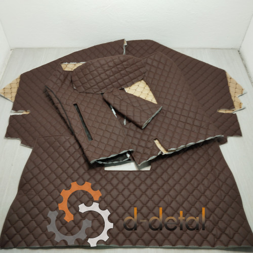 Шумоизоляция кабины ЮМЗ-6 КЛ ручник на полу (1985-1992) корочневый ромб корочневая нить