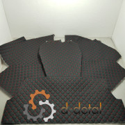 Шумоизоляция кабины ЮМЗ-6 Малая кабина черный ромб красная нить 