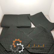 Шумоизоляция кабины Т25 черный ромб зеленая нить 