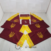 Шторы в кабину для трактора ЮМЗ, МТЗ (большая кабина) полный комплект красные