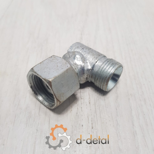 Штуцер гидравлический угловой резьба-гайка S24 / М20*1,5