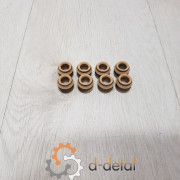 Ремкомплект сальников клапанов Д-240, 243, 245, 260 (8 шт) h = 10 мм, фторкаучук (DETALKA)