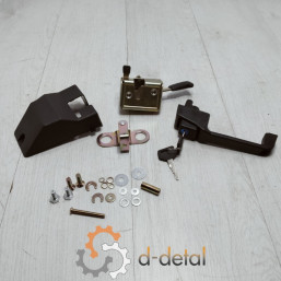 Замок двери МТЗ УК кнопочный в сборе правый