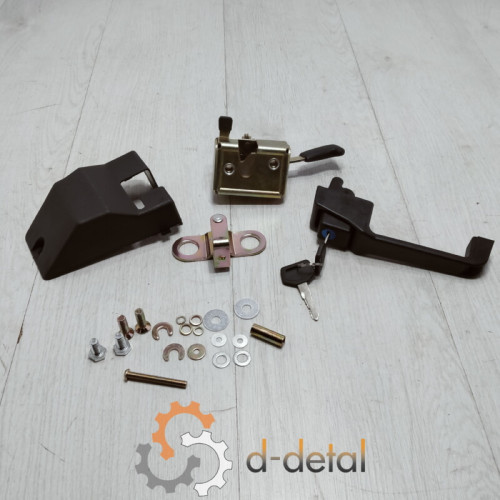 Замок двери МТЗ УК кнопочный в сборе правый