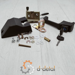 Замок двери МТЗ УК кнопочный в сборе левый