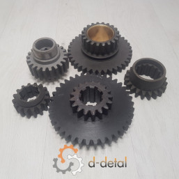 Комплект из 5 скоростных шестерен КПП ЮМЗ