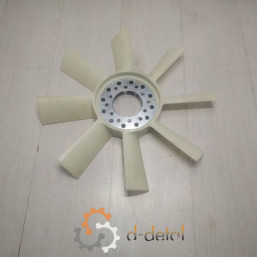 Крыльчатка вентилятор системы охлаждения Д-65 пластиковый 8 лопастей улучшенный Крыльчатка вентилятор системы охлаждения Д-65 пластиковый 8 лопастей улучшенный